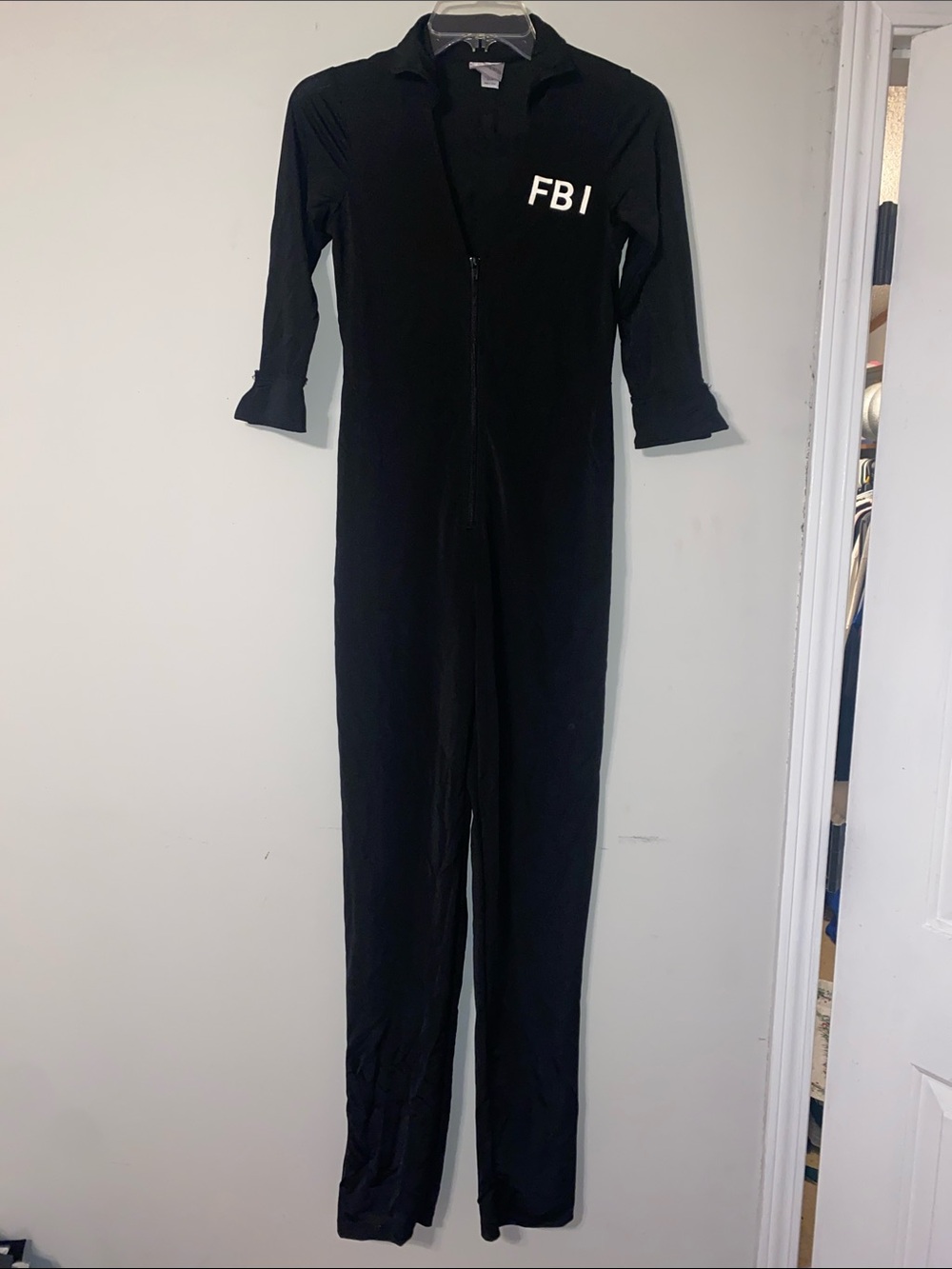 Black 'FBI' Long-Sleeve Women's Costume & Matching Cap